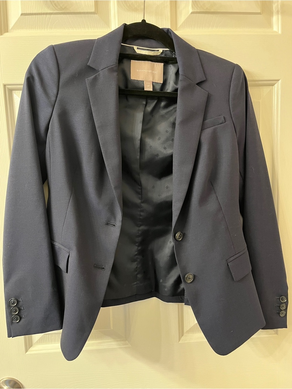 Banana Republic Navy Women's Tailored Blazer